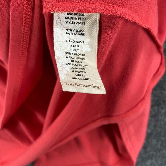 Soft Surroundings Blouse Top Womens L Tunic V-Neck Layered Hippie Lagenlook - Picture 5 of 7